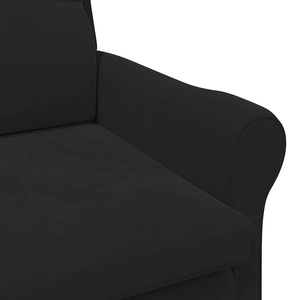 Juodas fotelis Juodas Audinys, mediena Standartinis Ergonomiškas