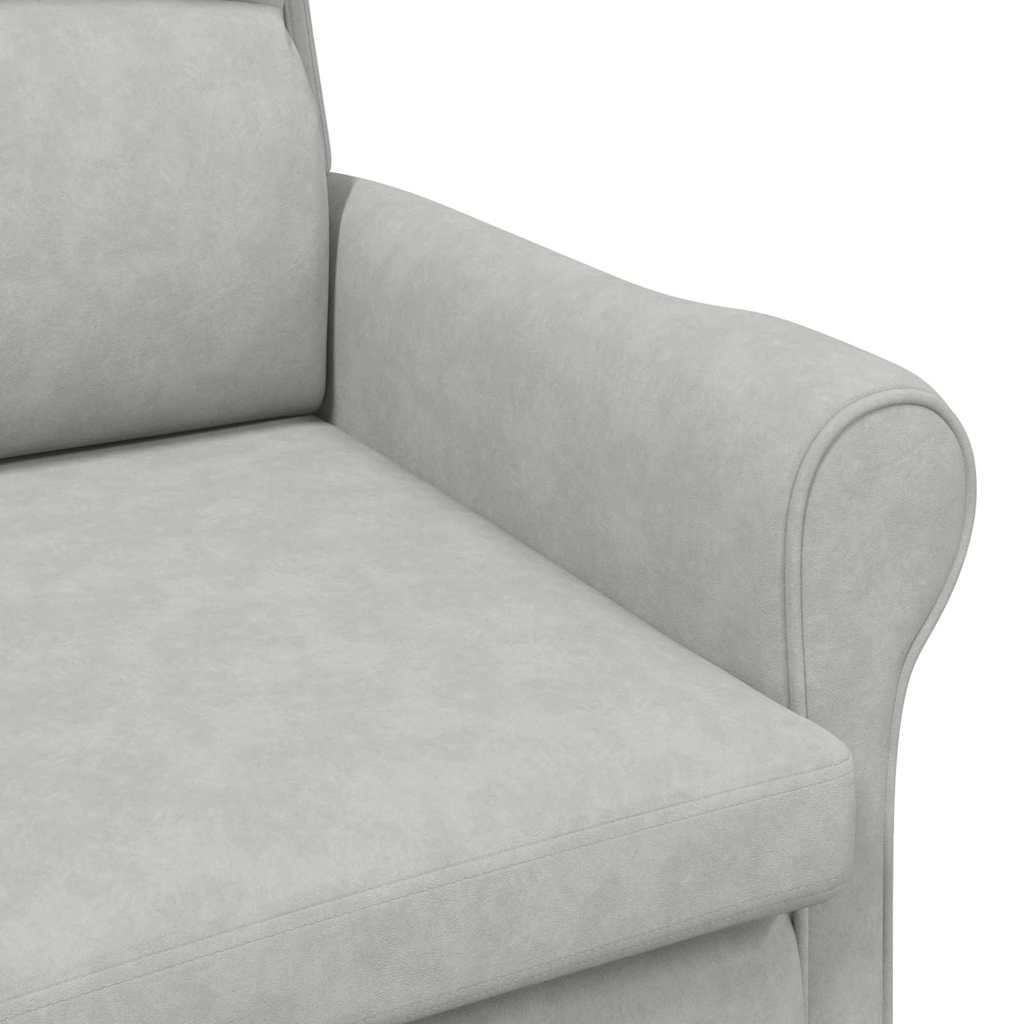 Armchair Light grey 76 x 94 x 102 cm Microfiber