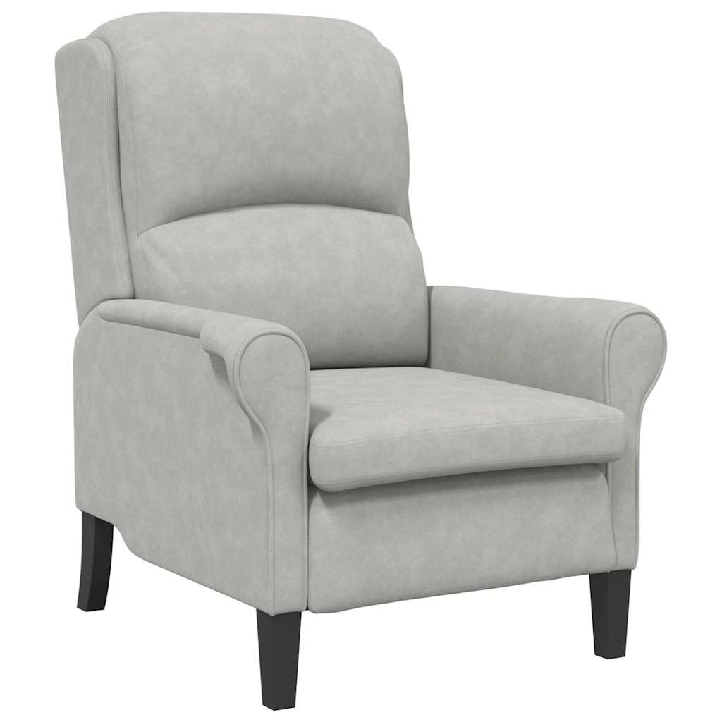 Armchair Light grey 76 x 94 x 102 cm Microfiber