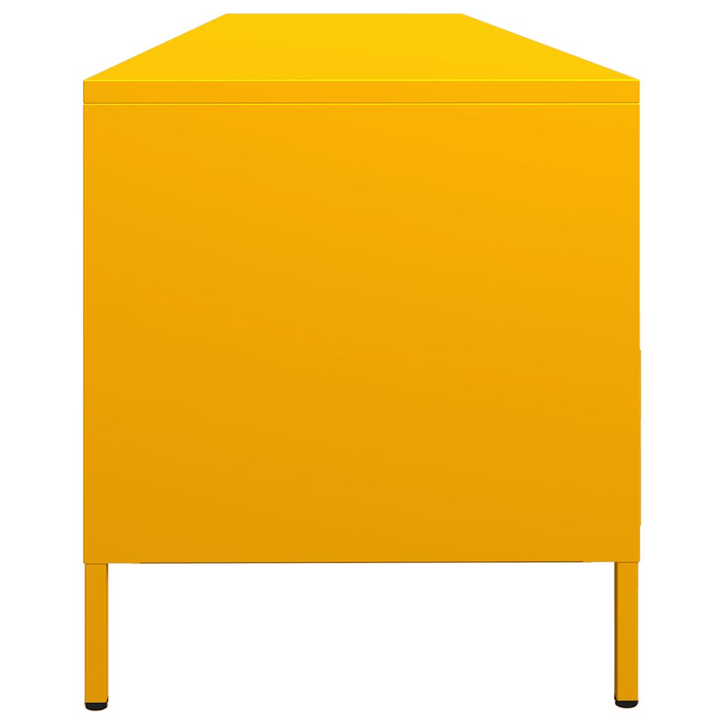 TV bench, mustard, 202x39x43.5cm, steel
