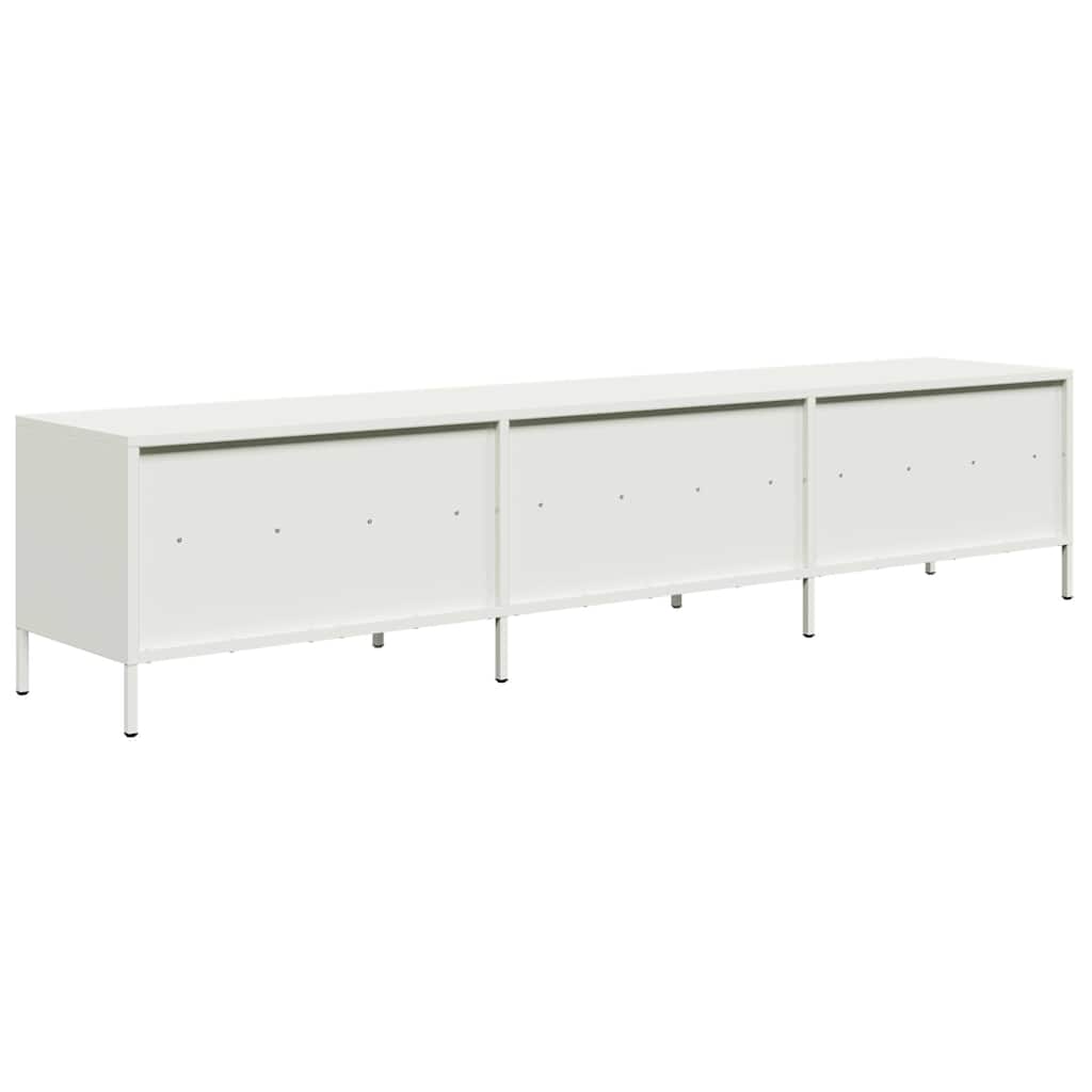TV cabinet, white, 202x39x43.5cm, steel
