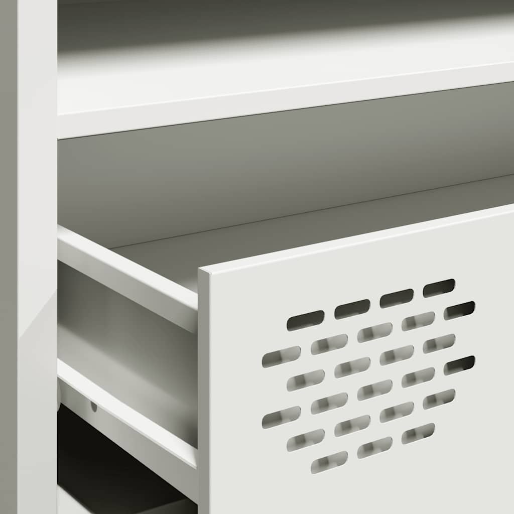 TV cabinet, white, 202x39x43.5cm, steel