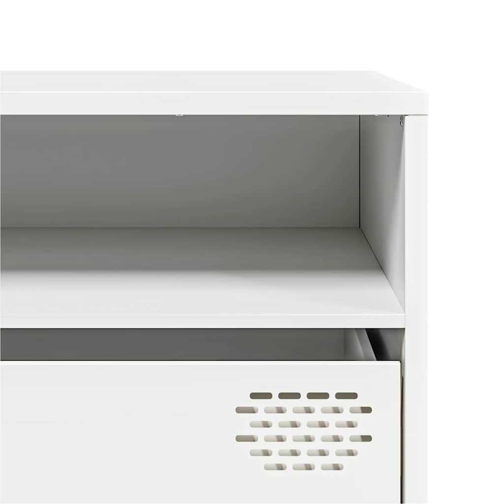 TV cabinet, white, 202x39x43.5cm, steel