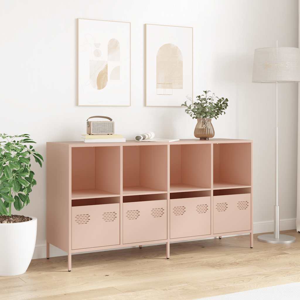 Sideboard, pink, 135x39x73.5cm, steel