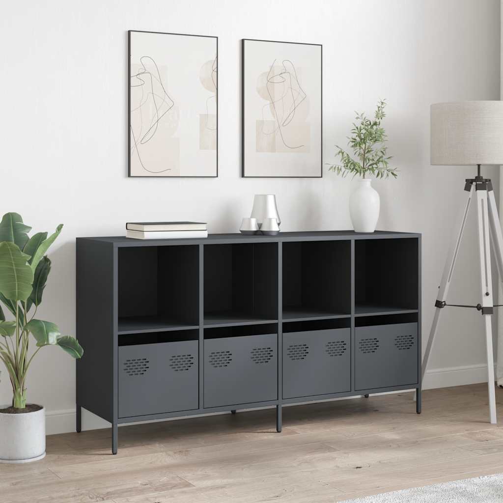Sideboard, anthracite, 135x39x73.5cm, steel