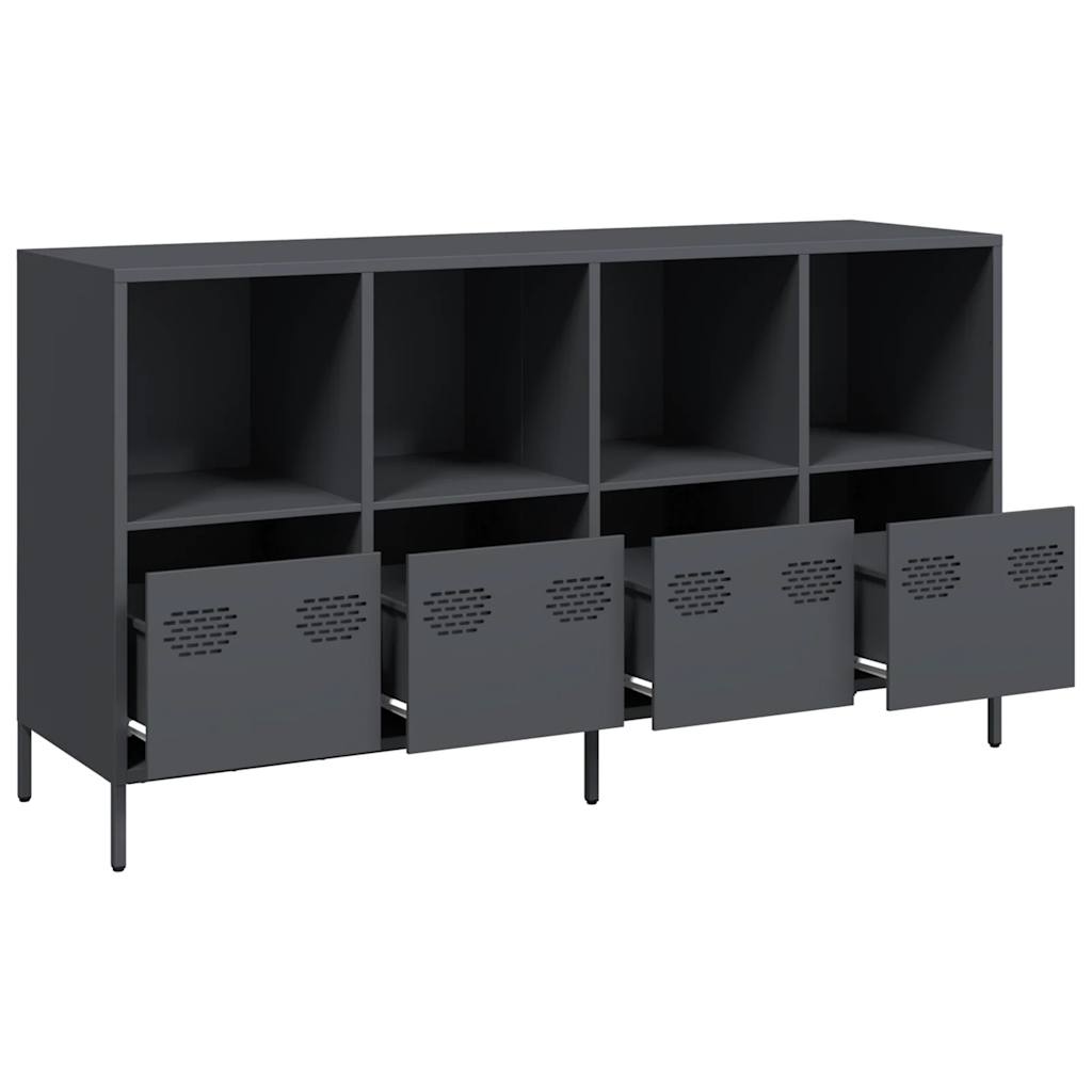Sideboard, anthracite, 135x39x73.5cm, steel
