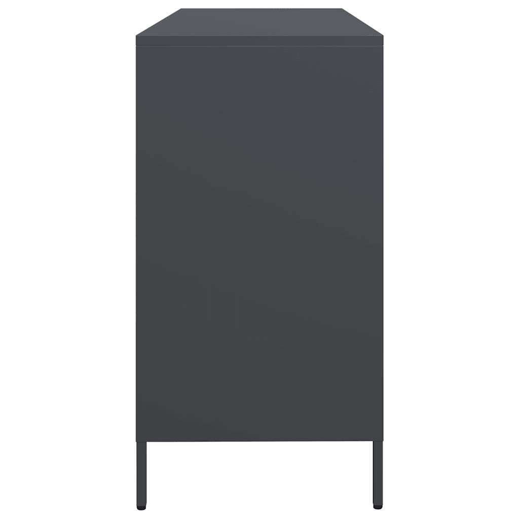 Sideboard, anthracite, 135x39x73.5cm, steel