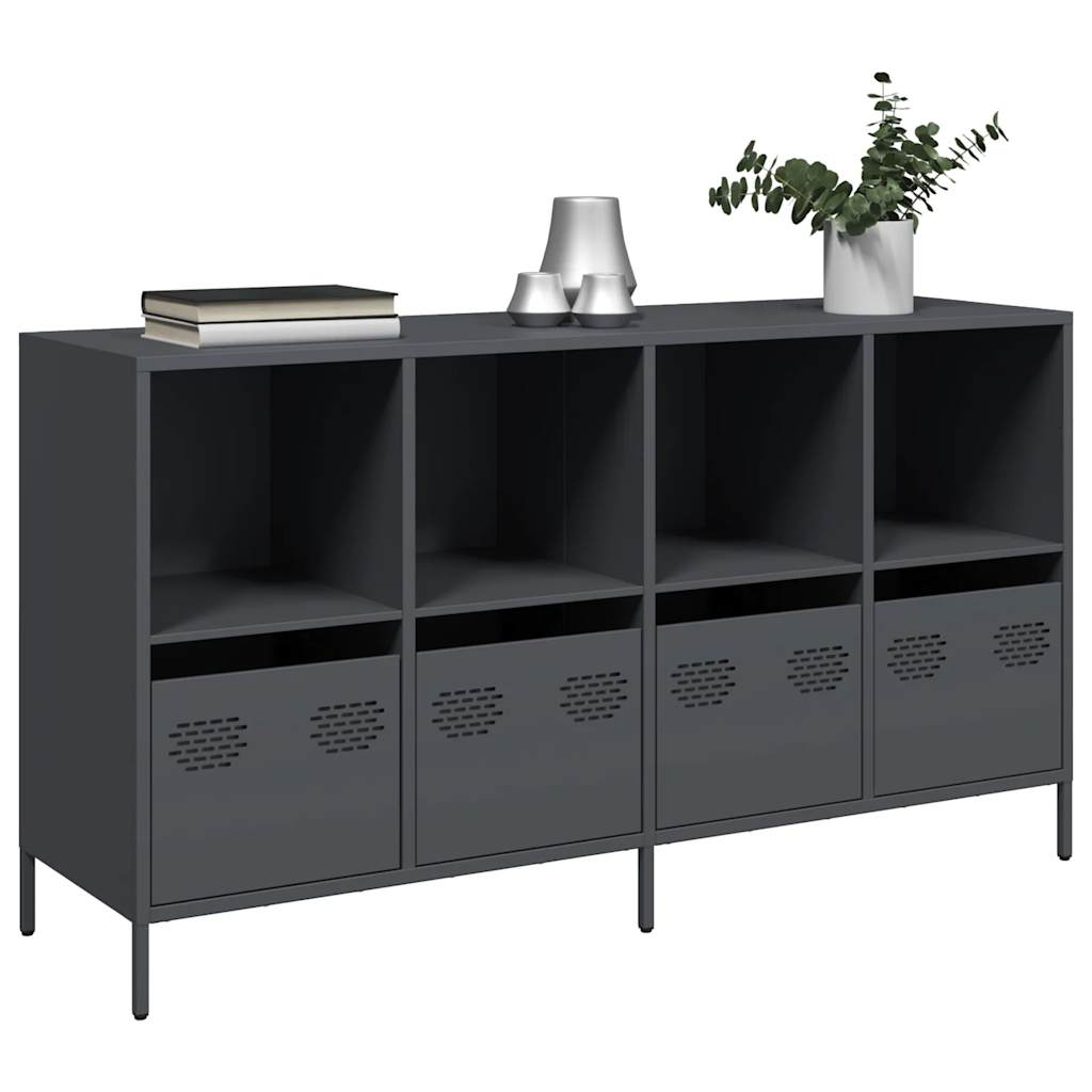 Sideboard, anthracite, 135x39x73.5cm, steel