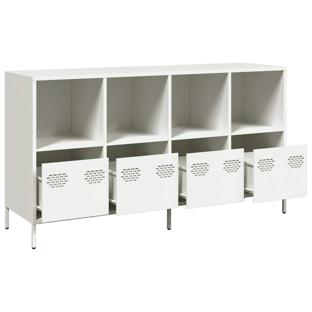 Sideboard, white, 135x39x73.5cm, steel