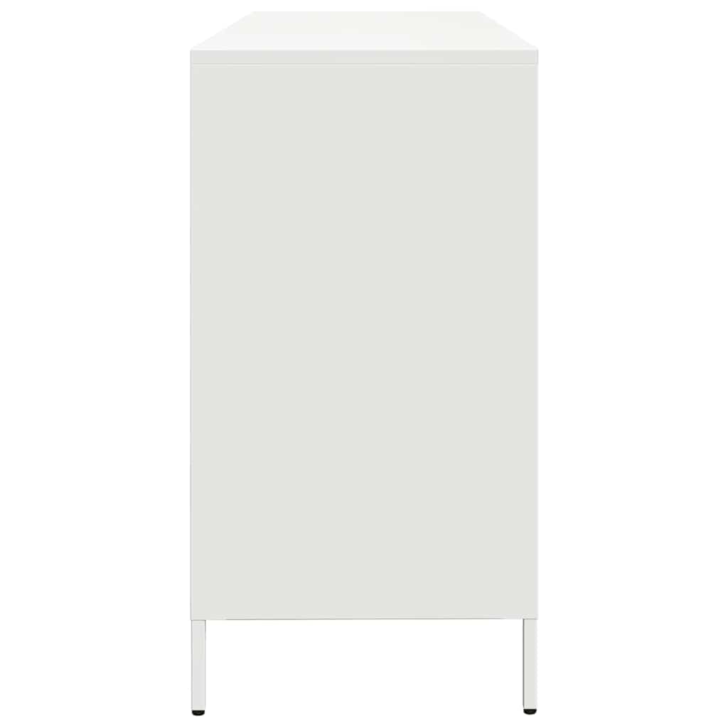 Sideboard, white, 135x39x73.5cm, steel