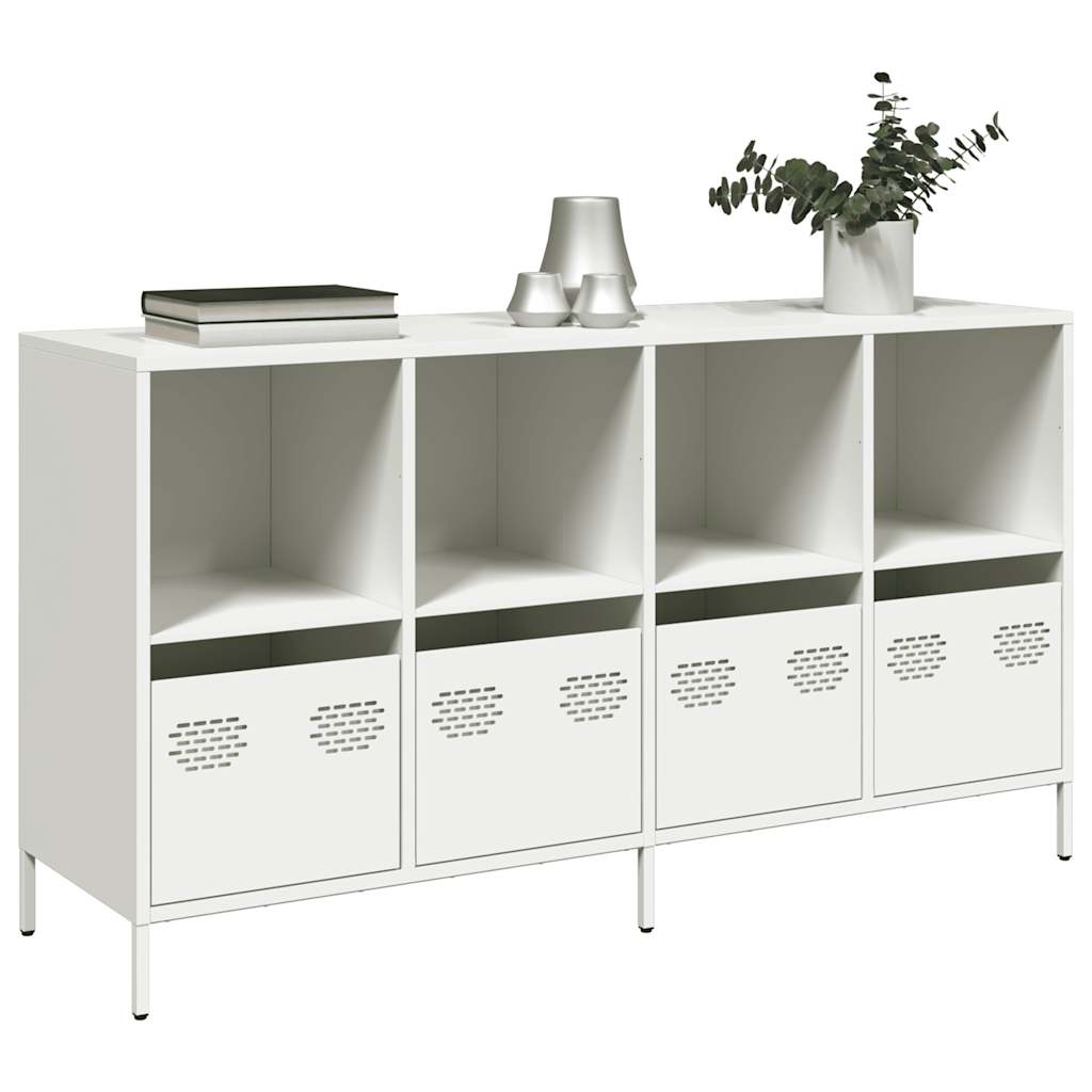 Sideboard, white, 135x39x73.5cm, steel