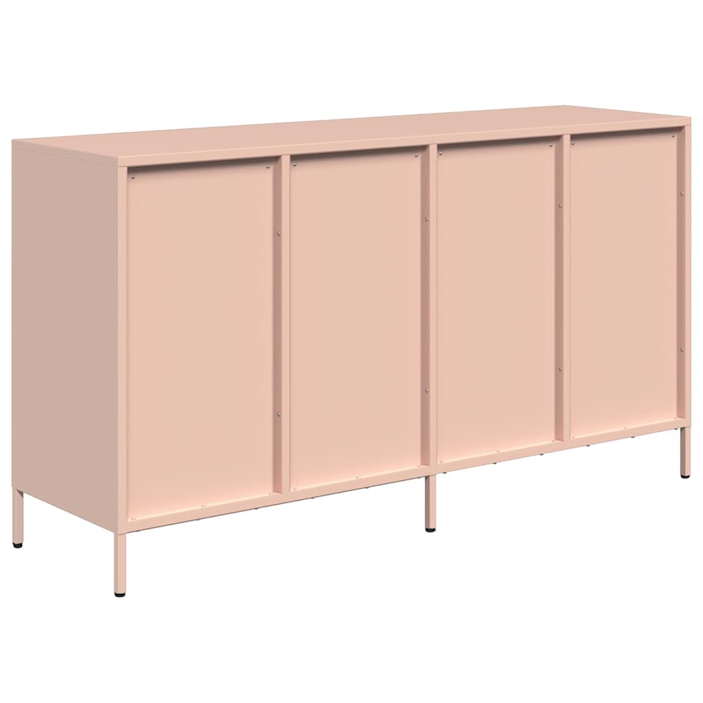 Šoninė spintelė, rožinė, 135x39x73,5cm, plienas