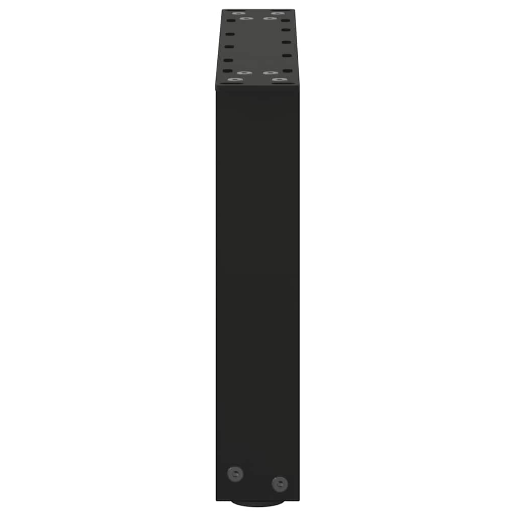 Kavos staliuko kojelės, 2 vnt., juodos, 30x(30-31) cm, plienas, U formos