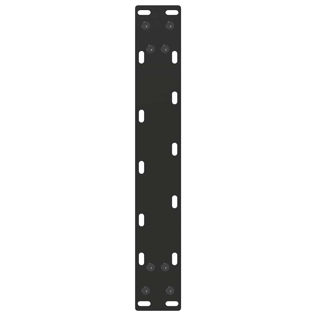 Kavos staliuko kojelės, 2 vnt., juodos, 30x(30-31) cm, plienas, U formos