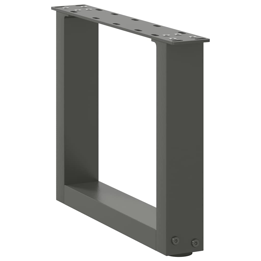 Kavos staliuko kojelės, 2 vnt., antracito spalvos, 30x(30-31) cm, plienas