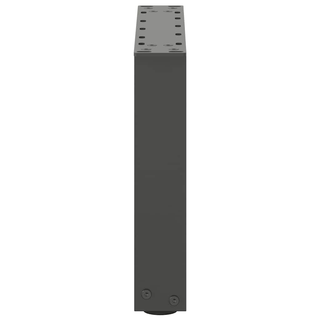 Kavos staliuko kojelės, 2 vnt., antracito spalvos, 30x(30-31) cm, plienas