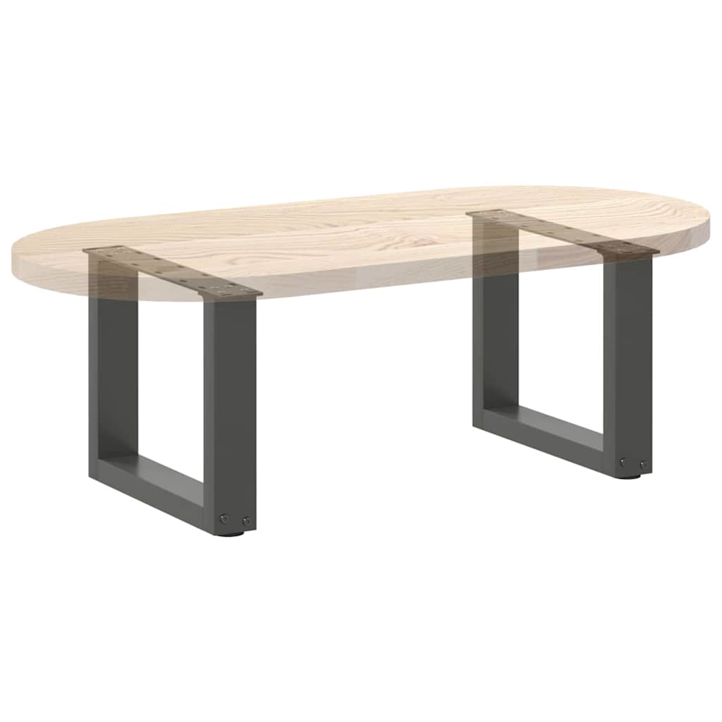Kavos staliuko kojelės, 2 vnt., antracito spalvos, 30x(30-31) cm, plienas
