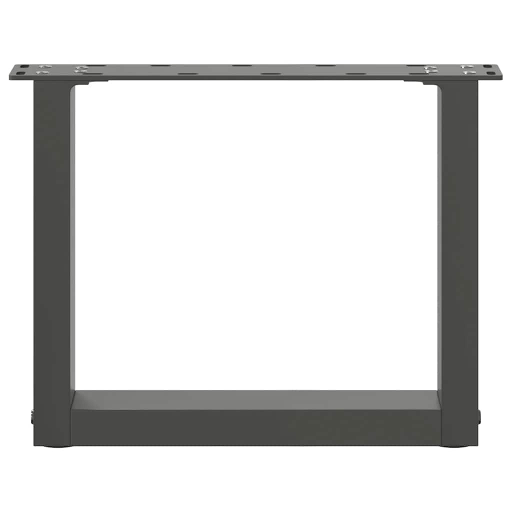 Kafijas galdiņa kājas, 2 gab., antracīta krāsā, 40x(30-31) cm, tērauds, U veida