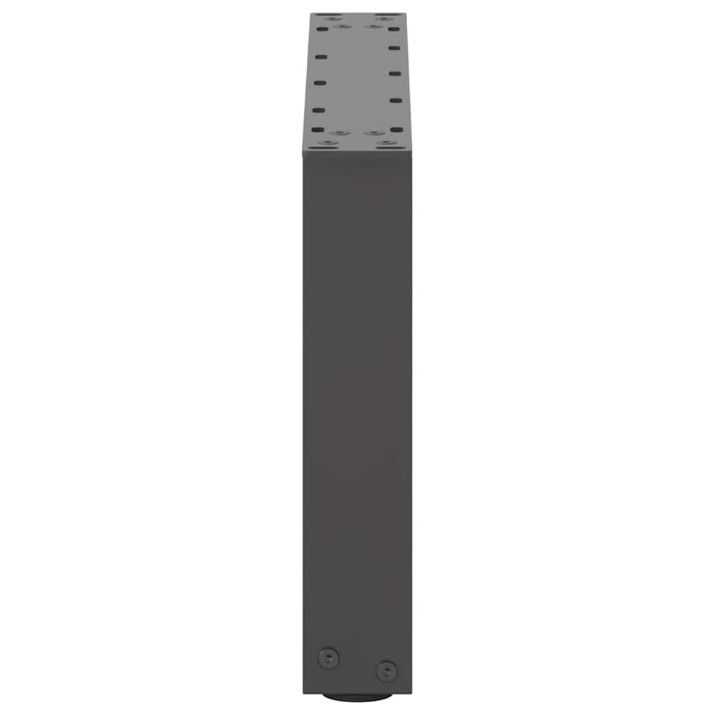 Kavos staliuko kojelės, 2 vnt., antracito spalvos, 50x(30-31) cm, plienas
