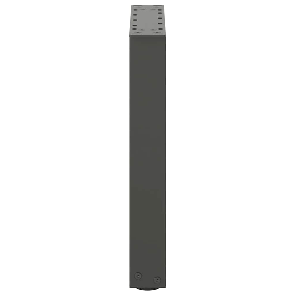 Kavos staliuko kojelės, 2 vnt., antracito spalvos, 38x(42-43) cm, plienas