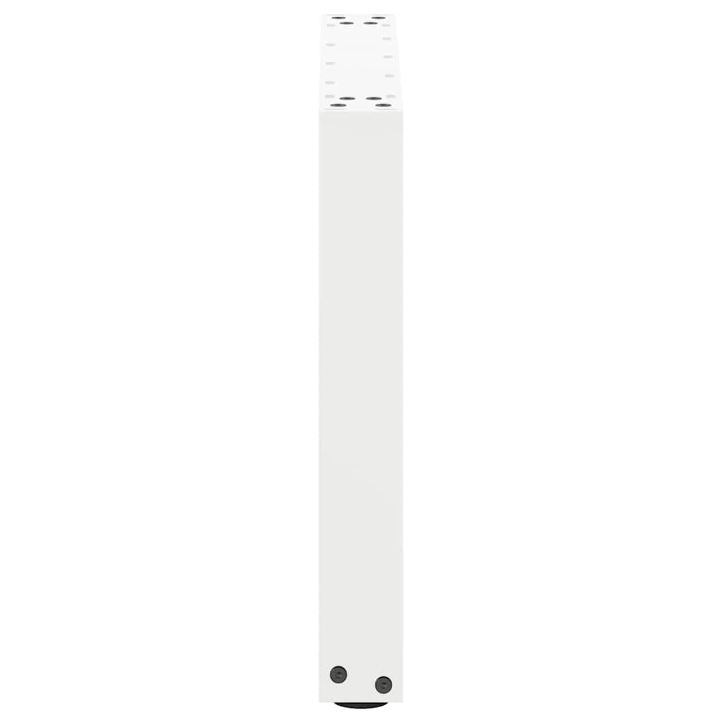 Coffee table legs, 2 pcs., white, 50x(42-43) cm, steel, U-shaped