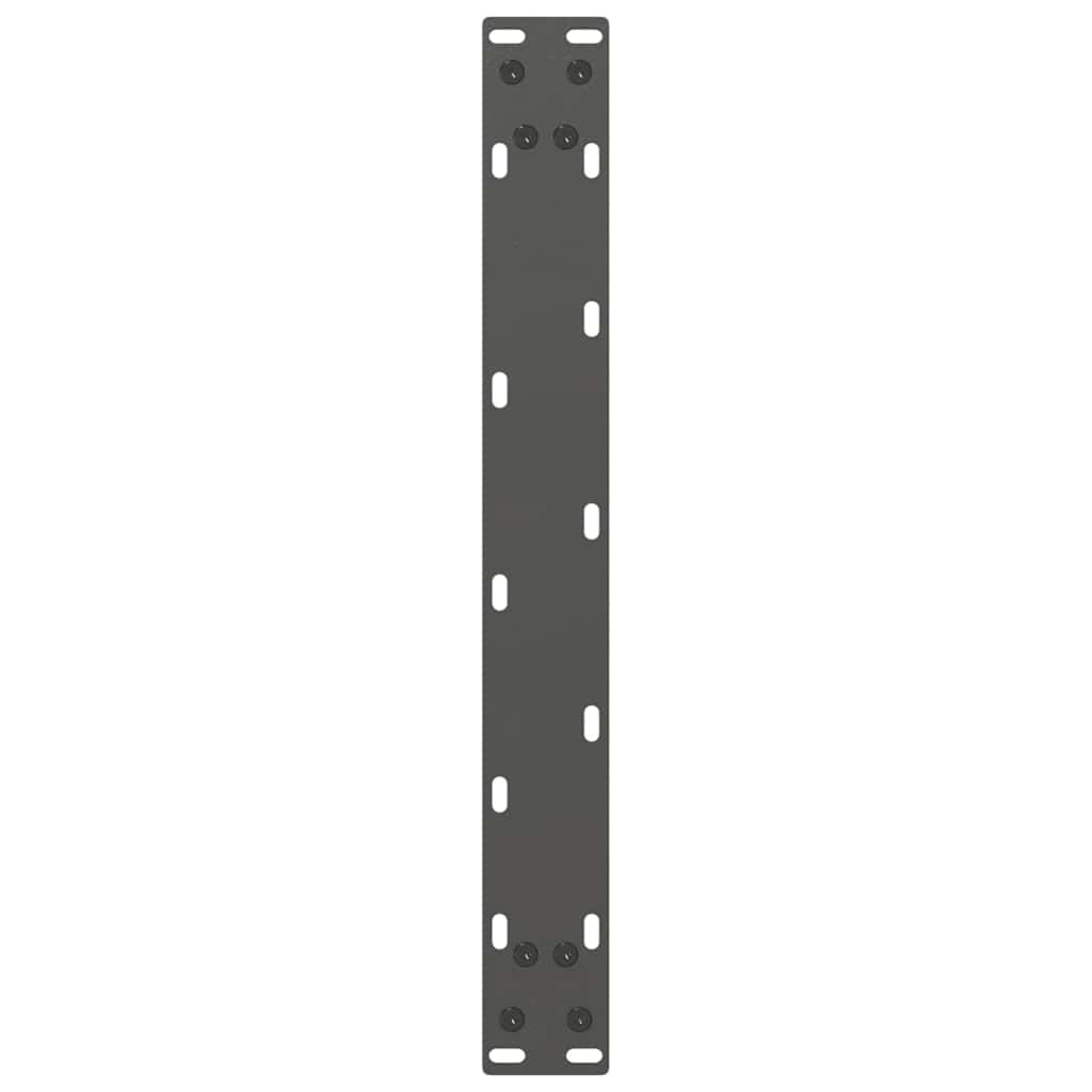 Kavos staliuko kojelės, 2 vnt., antracito spalvos, 50x(42-43) cm, plienas