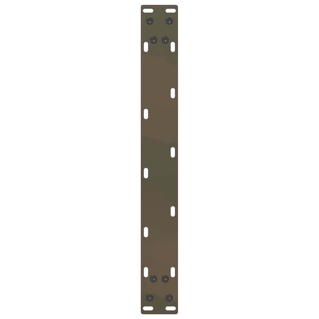 Kavos staliuko kojelės, U formos, 2 vnt., natūralus plienas, 50x(42-43) cm, plienas