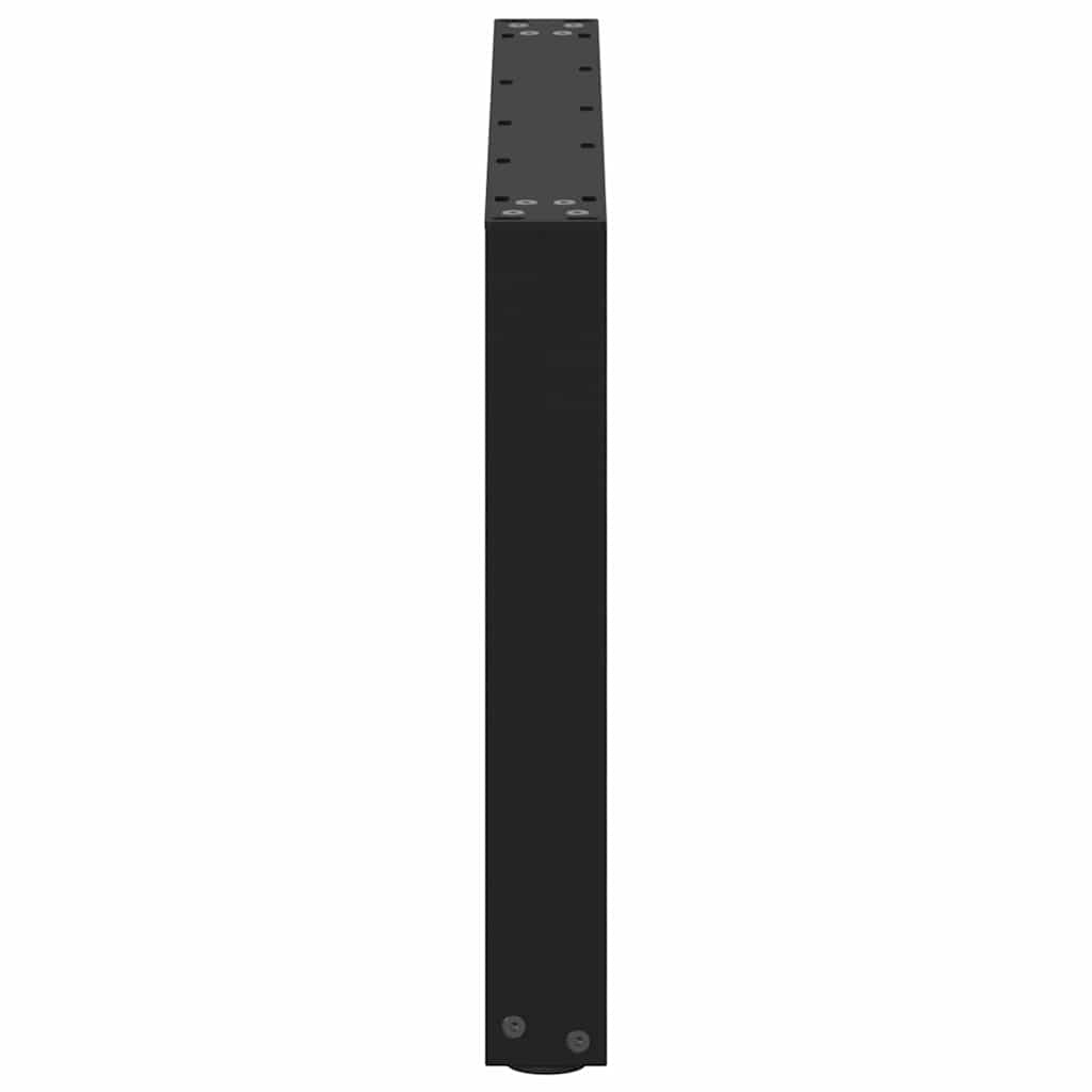 Kavos staliuko kojelės, 2 vnt., juodos, 60x(42-43) cm, plienas, U formos