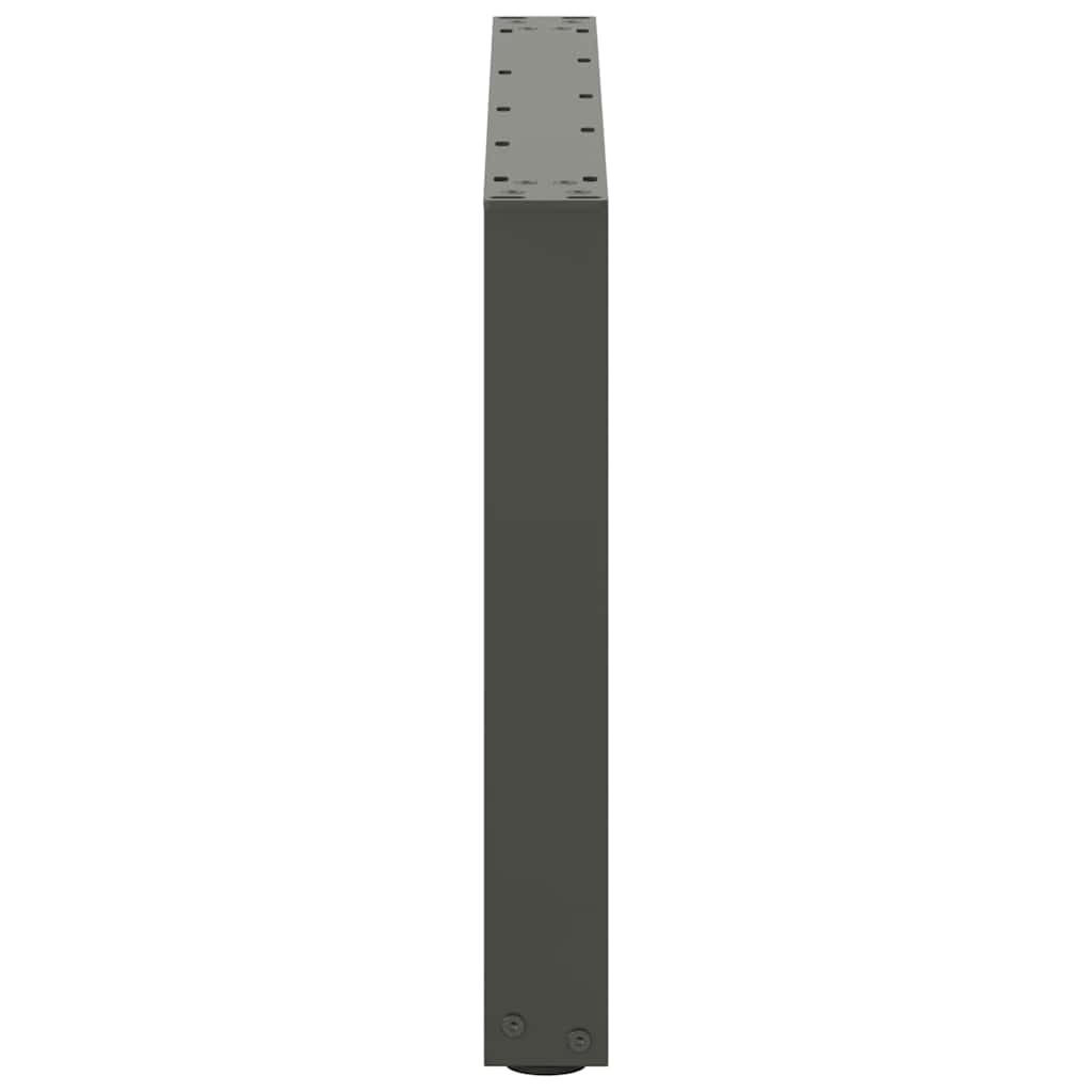 Kavos staliuko kojelės, 2 vnt., antracito spalvos, 60x(42-43) cm, plienas