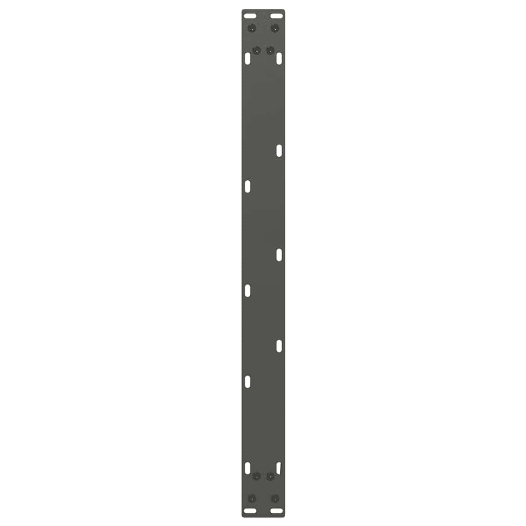 Kavos staliuko kojelės, 2 vnt., antracito spalvos, 60x(42-43) cm, plienas
