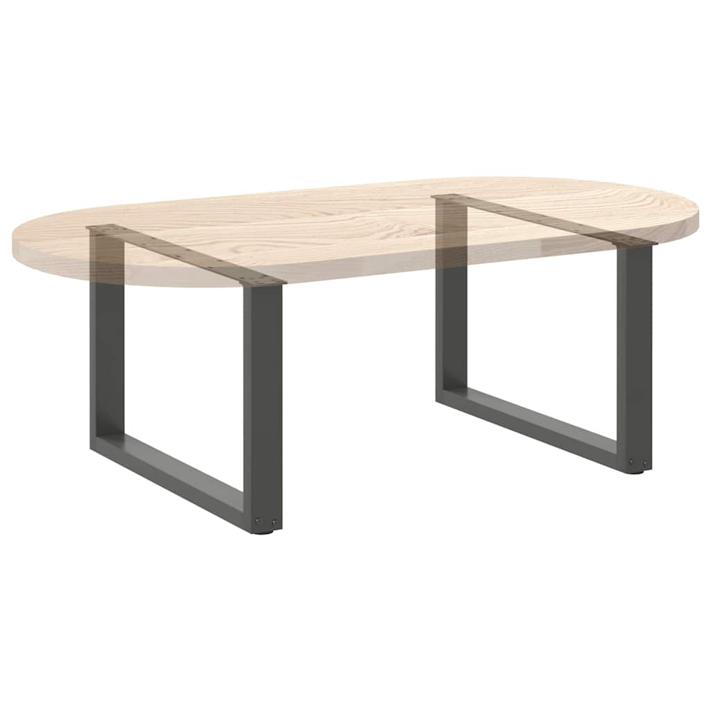 Kavos staliuko kojelės, 2 vnt., antracito spalvos, 60x(42-43) cm, plienas