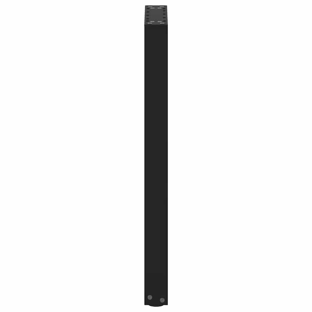 Konsolinio stalo kojelės, U formos, 2 vnt., juodos, 28x(72-73) cm, plienas