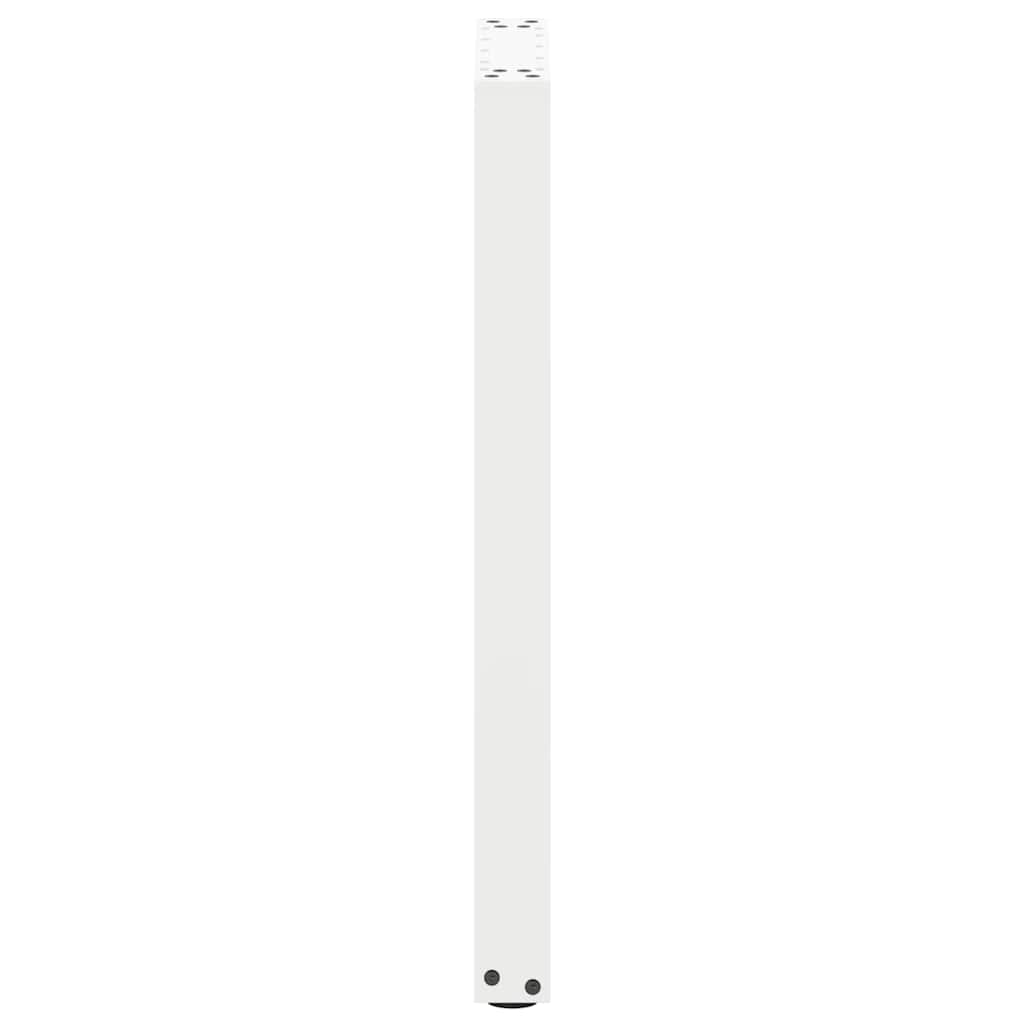 Konsolinio stalo kojelės, U formos, 2 vnt., baltos, 28x(72-73) cm, plienas