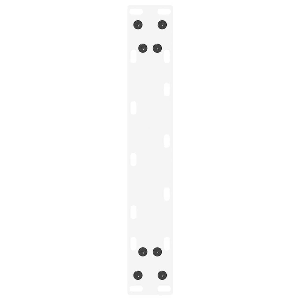 Konsolinio stalo kojelės, U formos, 2 vnt., baltos, 28x(72-73) cm, plienas