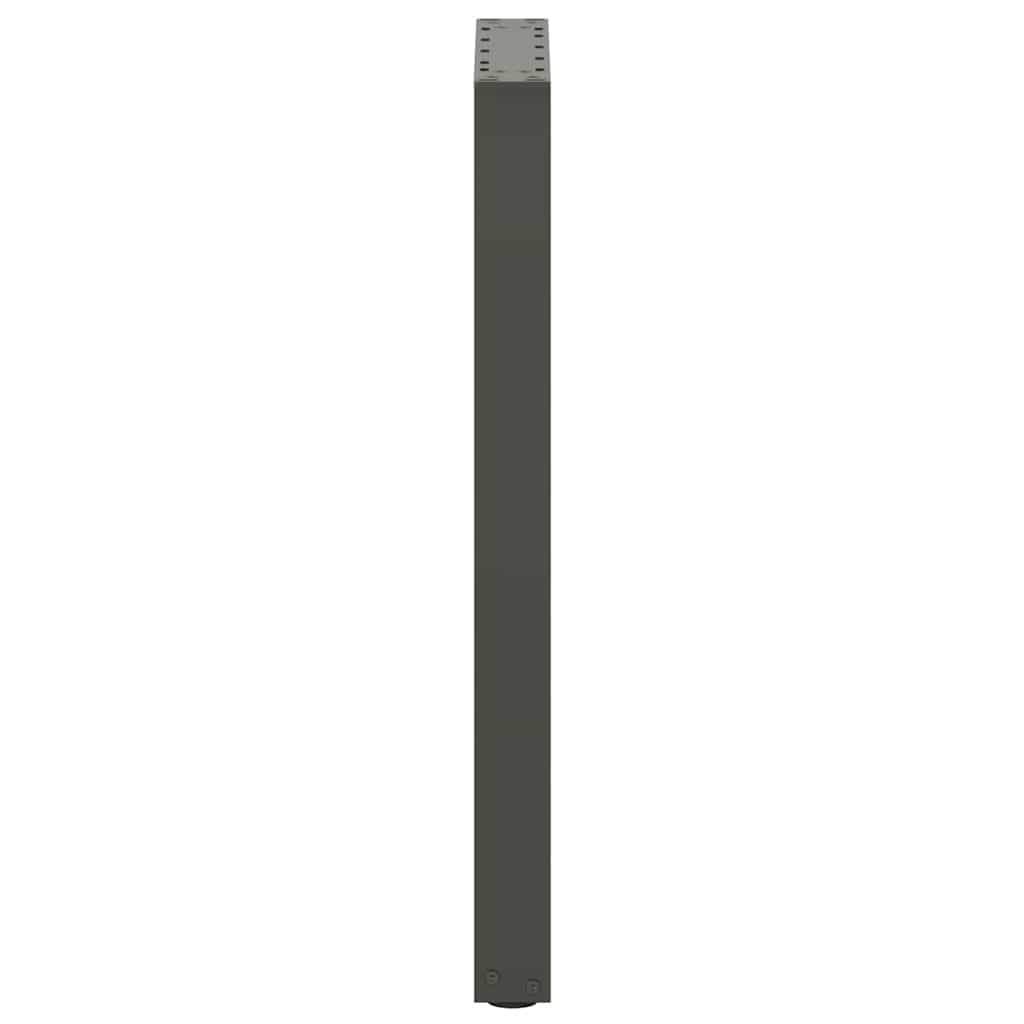 Konsolinio stalo kojelės, U formos, 2 vnt., antracito spalvos, 28x(72-73) cm, plienas