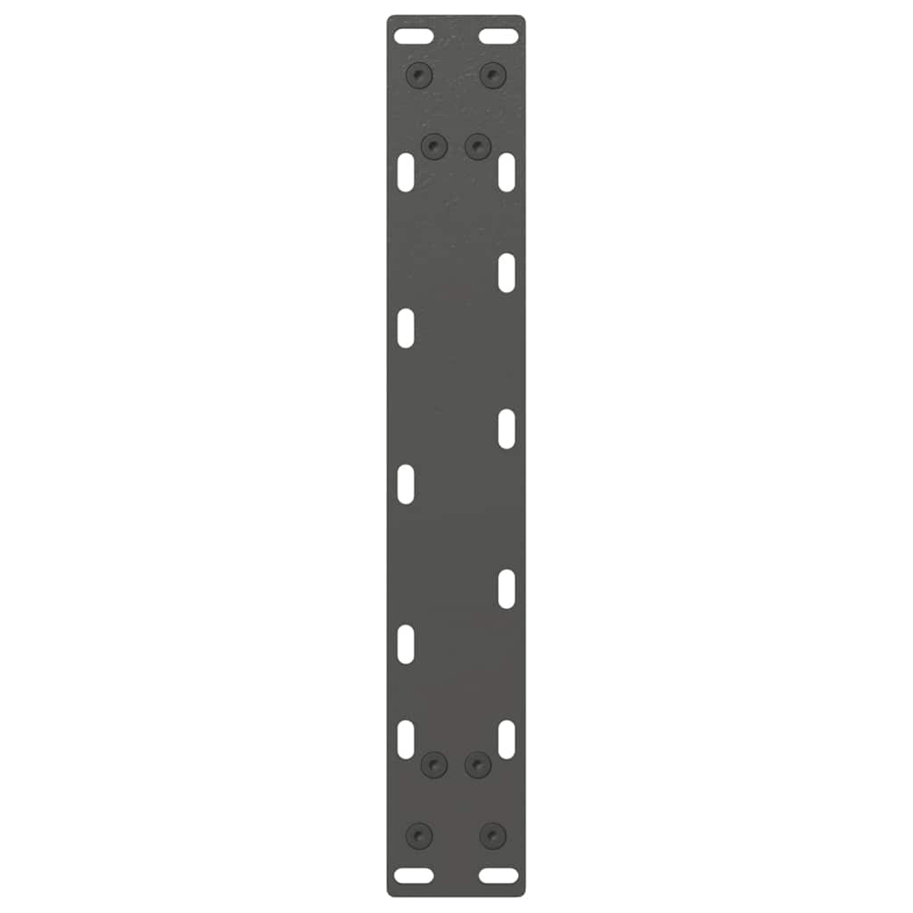 Konsolinio stalo kojelės, U formos, 2 vnt., antracito spalvos, 28x(72-73) cm, plienas