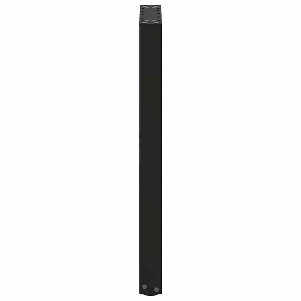 Konsolinio staliuko kojelės, U formos, 2 vnt., juodos, 38x(72-73) cm, plienas
