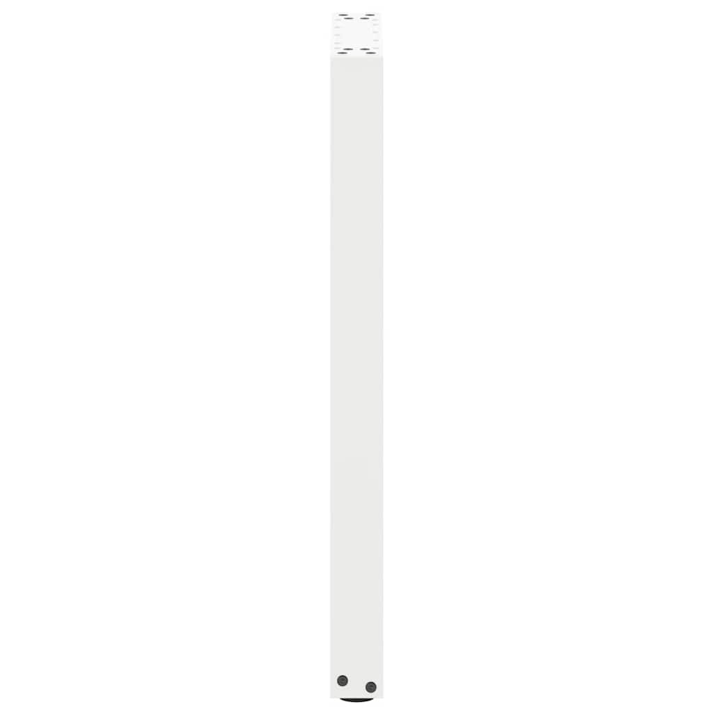 Konsolinio stalo kojelės, U formos, 2 vnt., baltos, 38x(72-73) cm, plienas