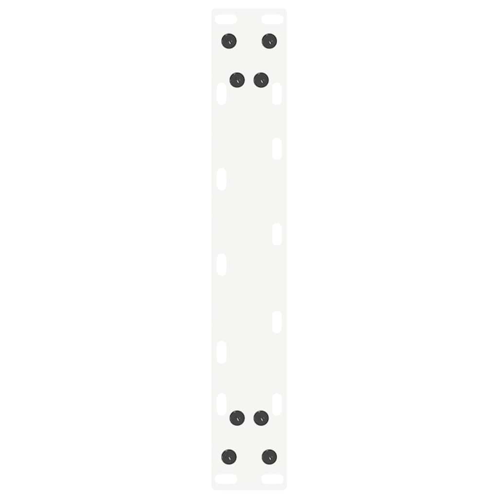 Konsolinio stalo kojelės, U formos, 2 vnt., baltos, 38x(72-73) cm, plienas