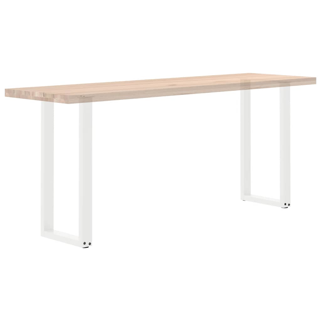 Konsolinio stalo kojelės, U formos, 2 vnt., baltos, 38x(72-73) cm, plienas