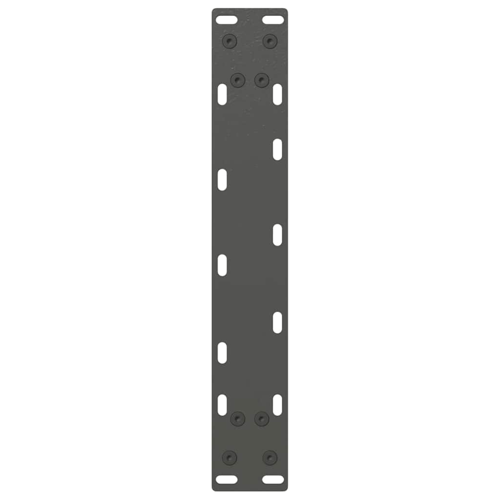 Konsolinio stalo kojos, U formos, 2 vnt., antracito spalvos, 38x(72-73) cm, plienas