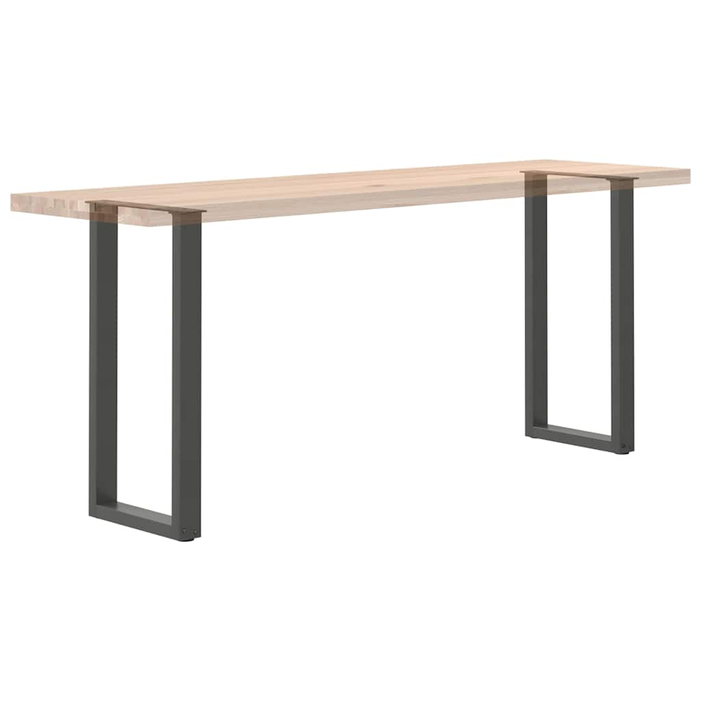 Konsolinio stalo kojos, U formos, 2 vnt., antracito spalvos, 38x(72-73) cm, plienas