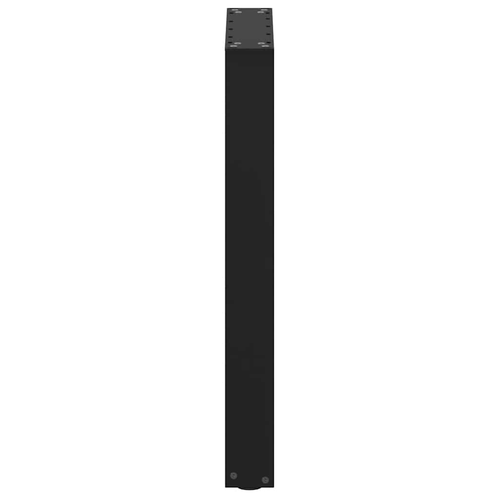Valgomojo stalo kojelės, U formos, 2 vnt., juodos, 50x(72-73) cm, plienas