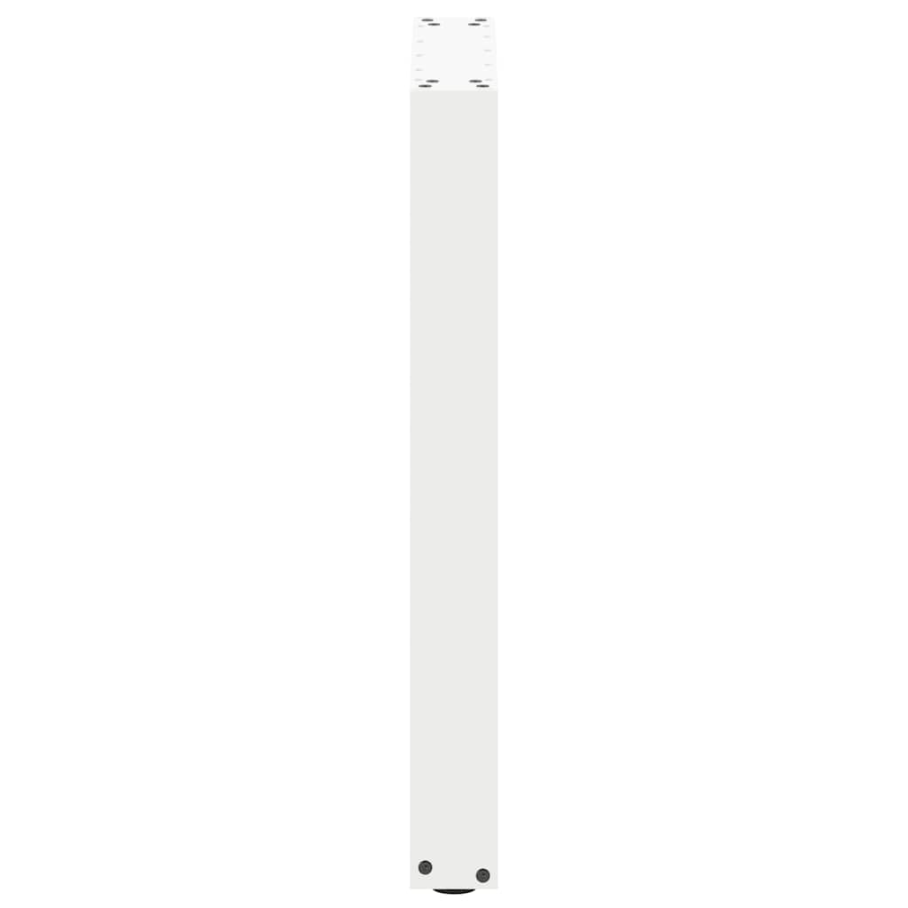 Valgomojo stalo kojelės, 2 vnt., baltos, 50x(72-73) cm, plienas, U formos