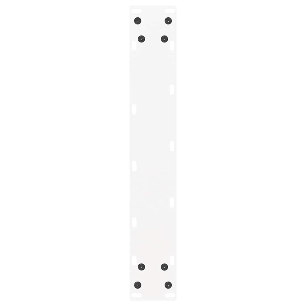 Valgomojo stalo kojelės, 2 vnt., baltos, 50x(72-73) cm, plienas, U formos