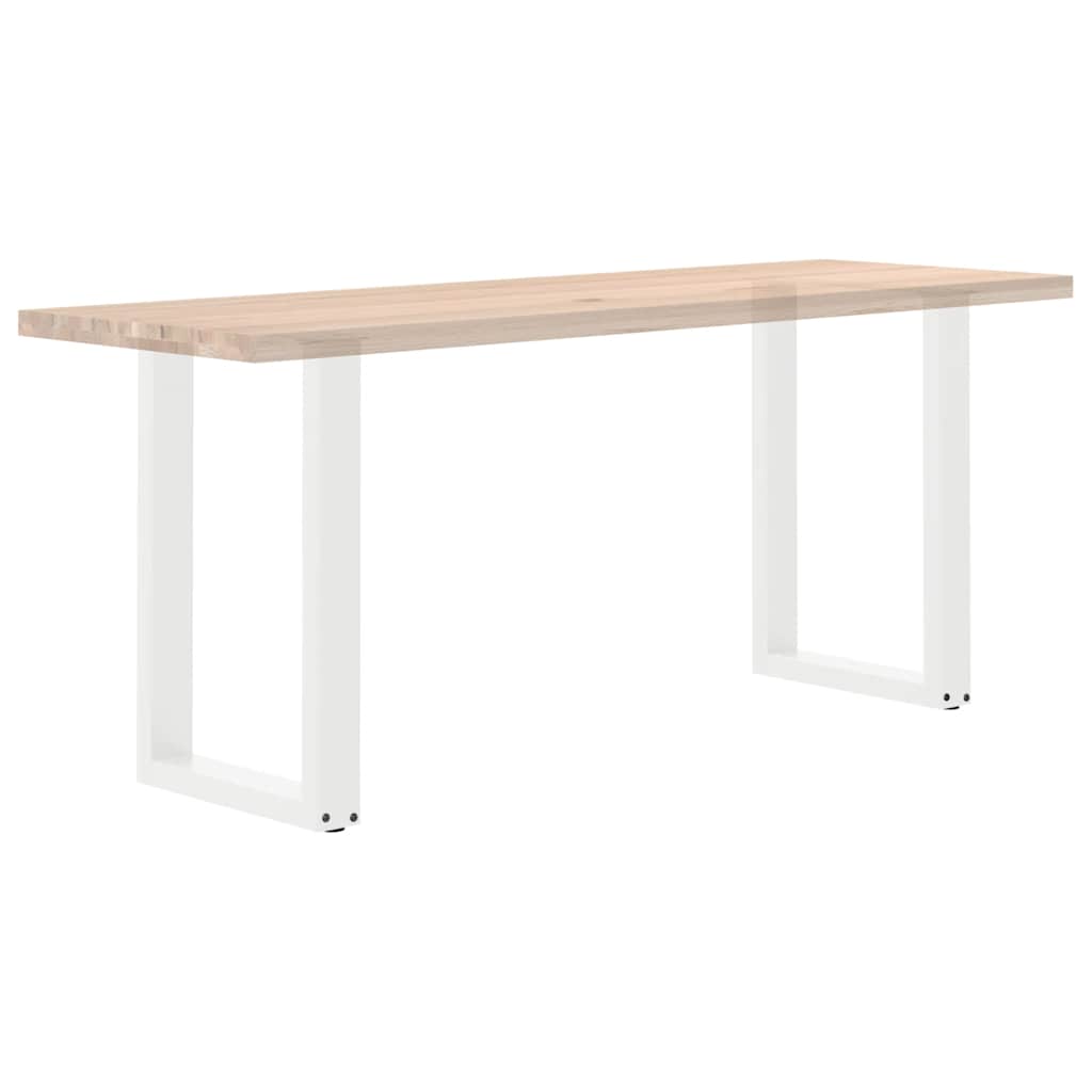 Valgomojo stalo kojelės, 2 vnt., baltos, 50x(72-73) cm, plienas, U formos