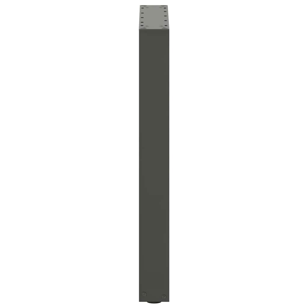 Valgomojo stalo kojos, U formos, 2 vnt., antracito spalvos, 50x(72-73) cm, plienas
