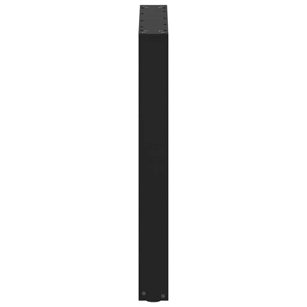 Valgomojo stalo kojelės, 2 vnt., juodos, 60x(72-73) cm, plienas, U formos