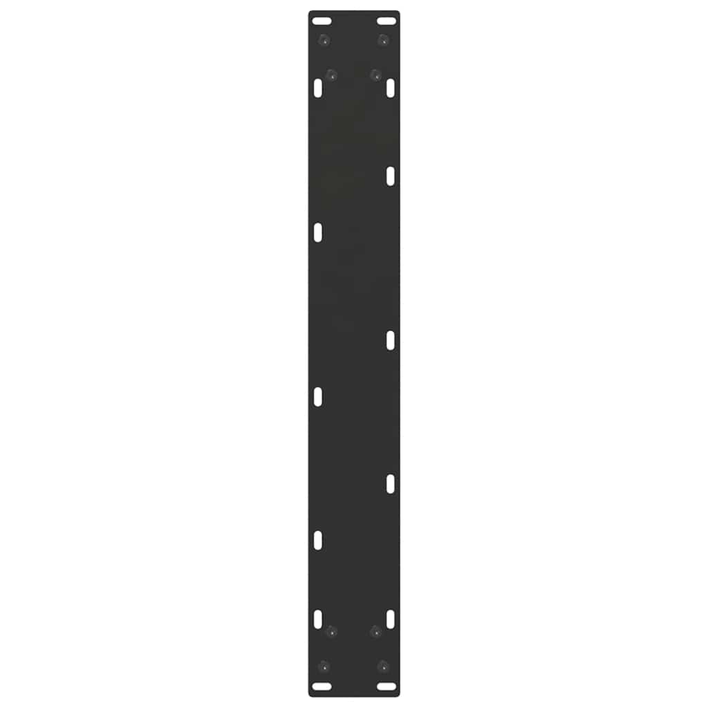 Valgomojo stalo kojelės, 2 vnt., juodos, 60x(72-73) cm, plienas, U formos