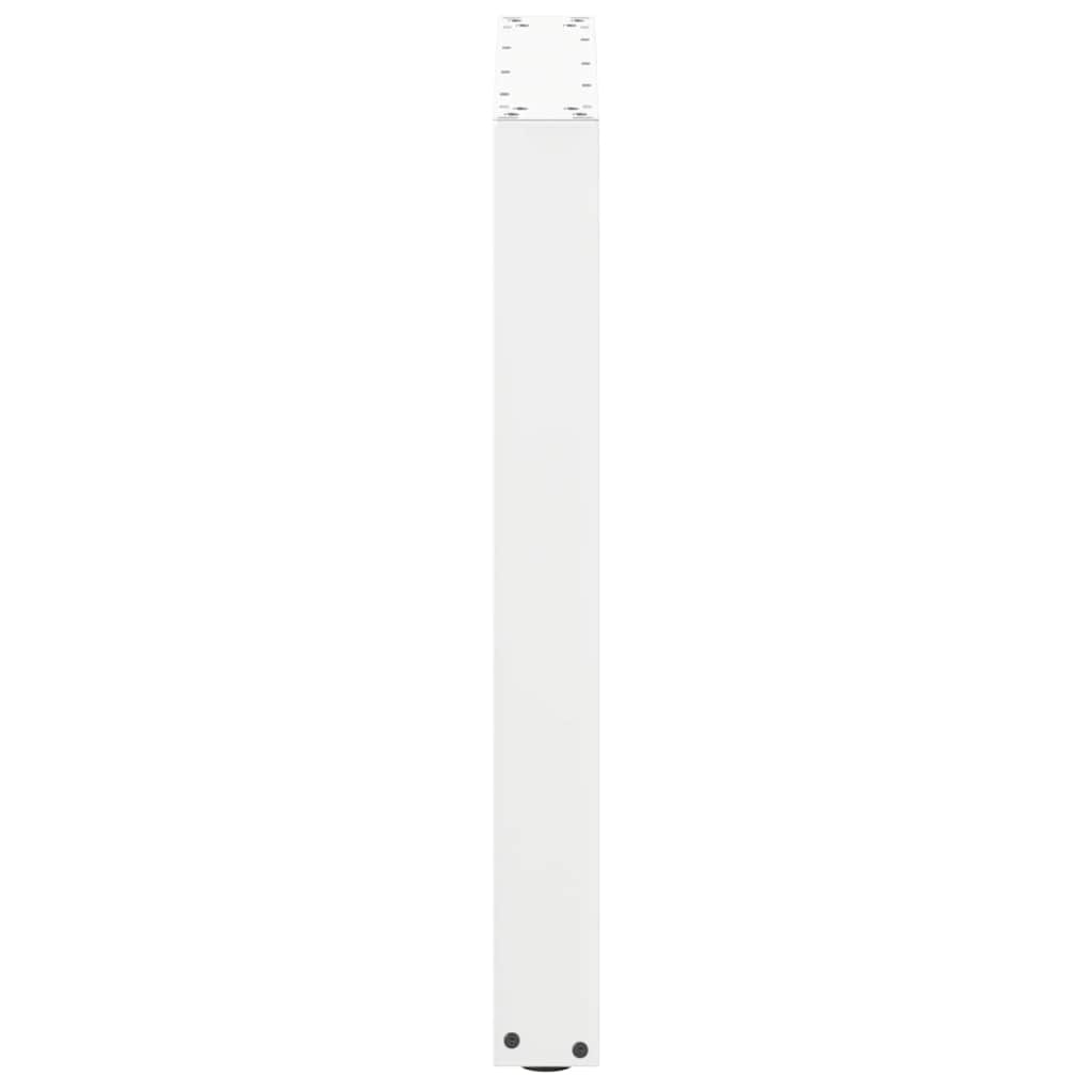 Valgomojo stalo kojelės, 2 vnt., baltos, 60x(72-73) cm, plienas, U formos